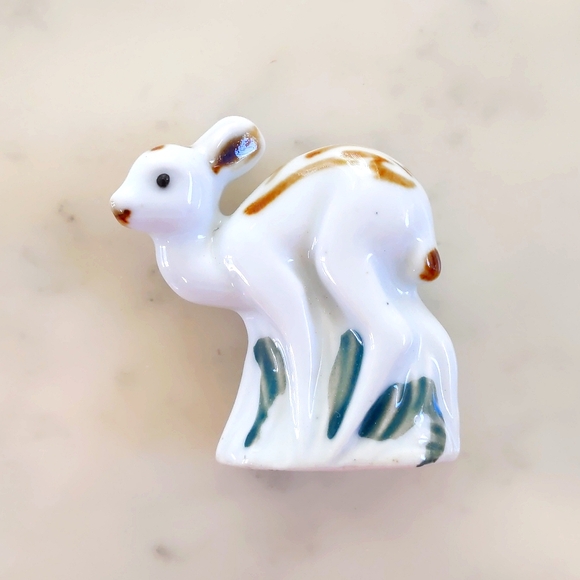NWOT. Vintage Handmade Porcelain Ceramic Deer. - Picture 2 of 5